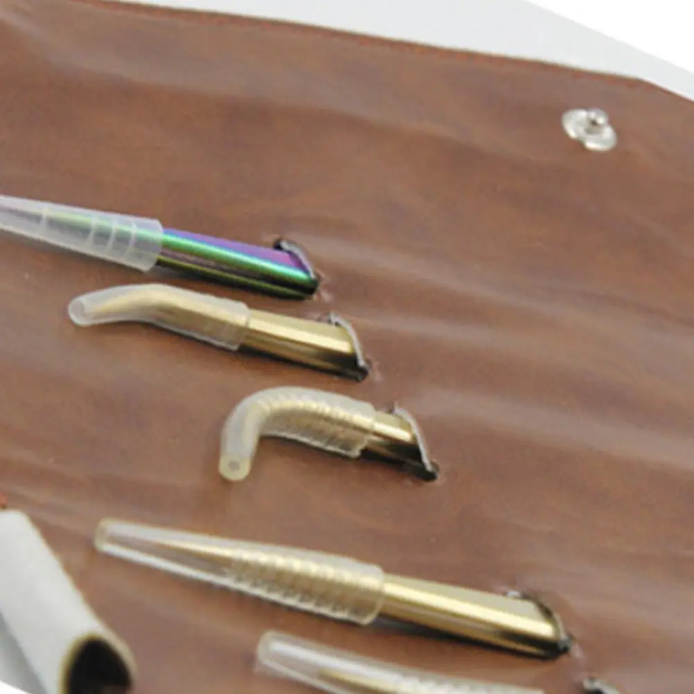 1 pz pinzette per ciglia borsa di immagazzinaggio durevole resistente all'usura custodia in PU di grande capacità portatile strumento di trucco organizzatore pinzette supporto