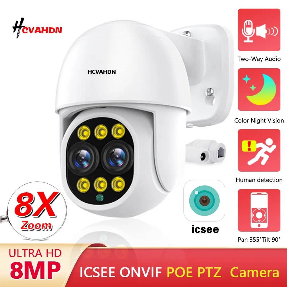 camara-ip-4k-8mp-de-doble-lente-poe-ptz-4mp-exterior-a-todo-color-vision-nocturna-icsee-deteccion-humana-camara-de-vigilancia-de-seguridad-cctv