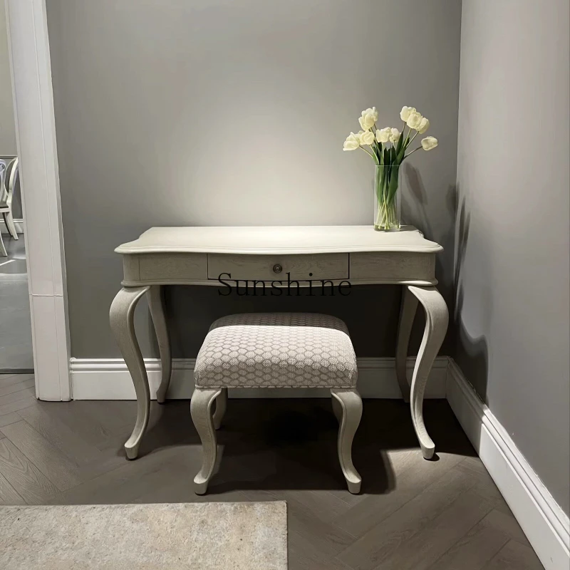 

Spot American Country Style North American Home Queen Series Solid Wood Simple Makeup Table