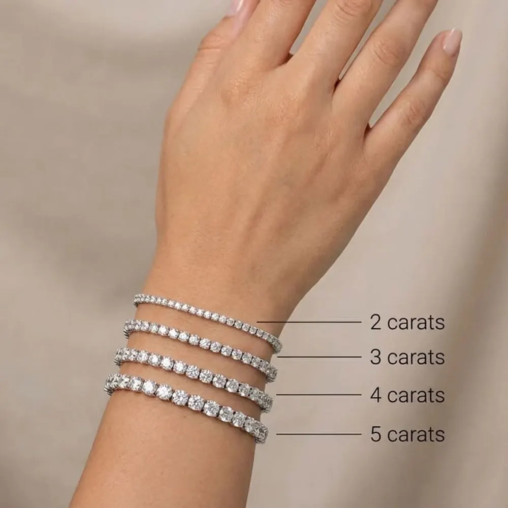 Thumbnail 3 - #30 Top Moissanite Tennis Bracelets Picks for Every Budget