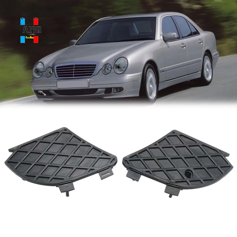 

A19Q-Car Front Bumper Fog Light Cover Bezel Grille For Mercedes Benz E-CLASS W210 E320 E430 E55 1999-2003