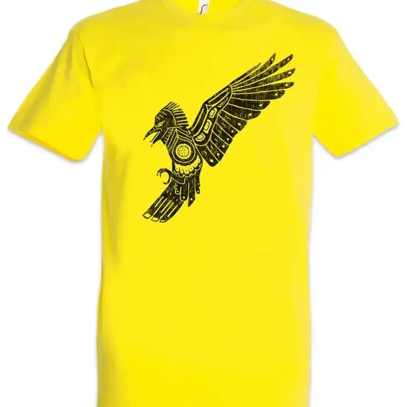 Aztec Crow T Shirt Aztecs American Indians Bird Crows Culture Indian Sign Symbol
