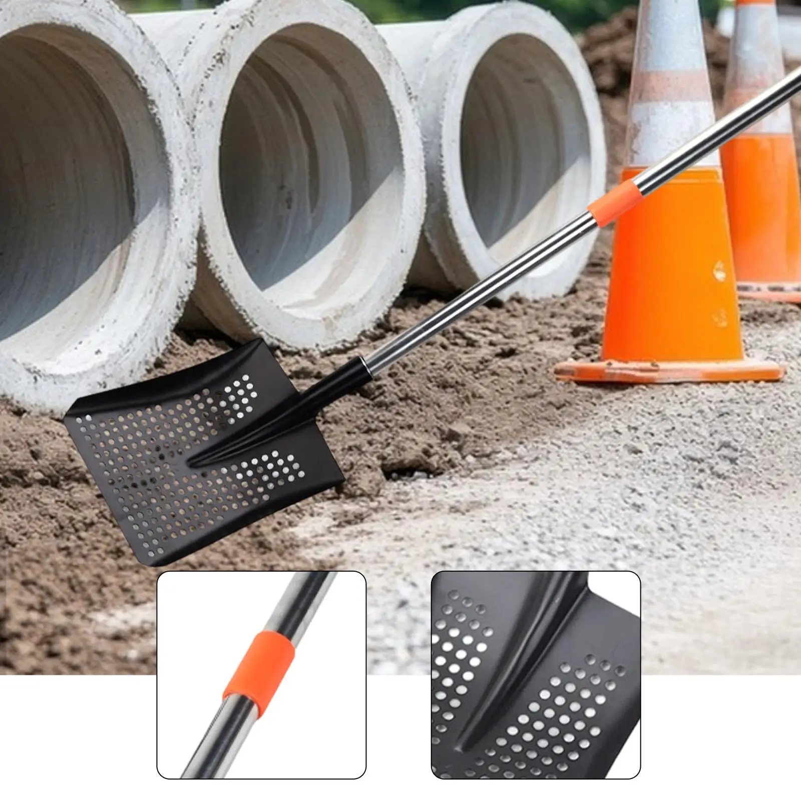 Sand Sifter Sand Sifting Tool Comfortable Grip Lightweight Wear Resistant Mud Digger Sewer Cleaning Tool for Beach Cleaning