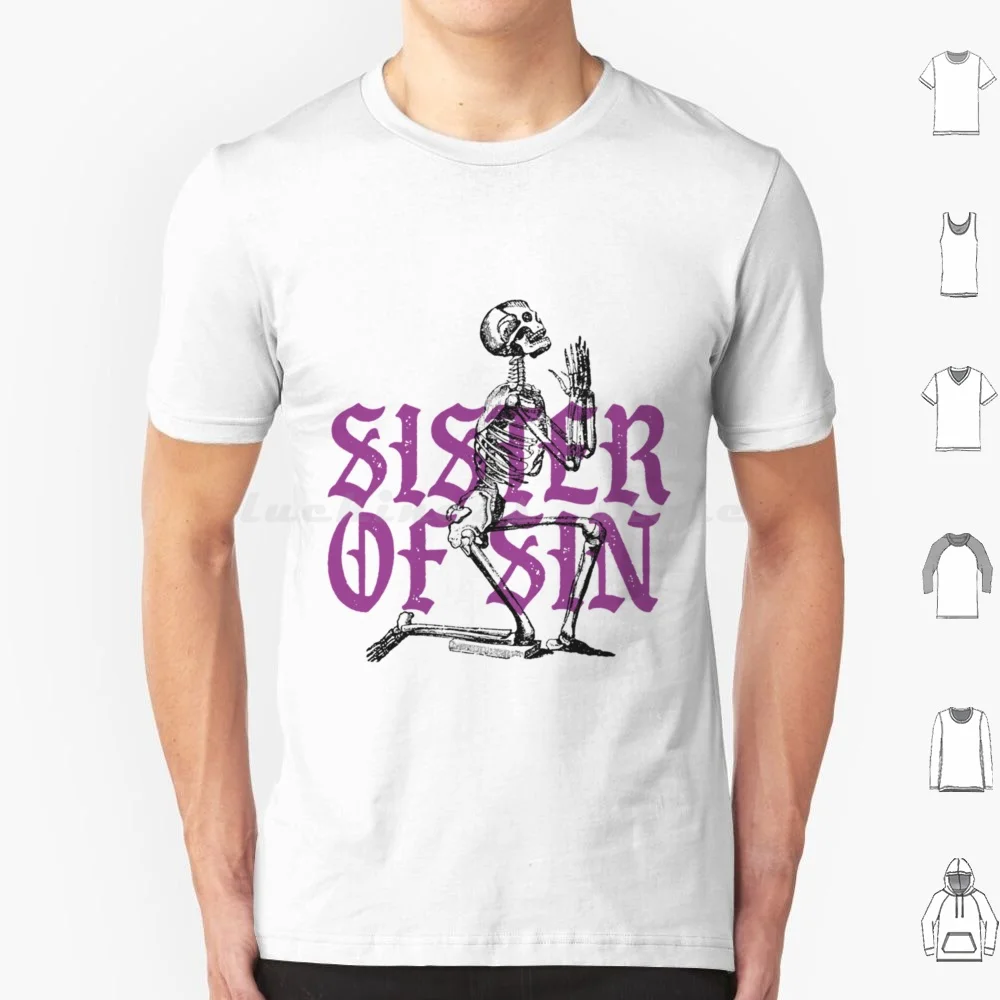 Camiseta Sister Of Sin para hombres, mujeres y niños, 6xl, Ghost Bc, Ghost Papa Emeritus, Ghost Band, Cardinal Copia, The Band Ghost, música metal