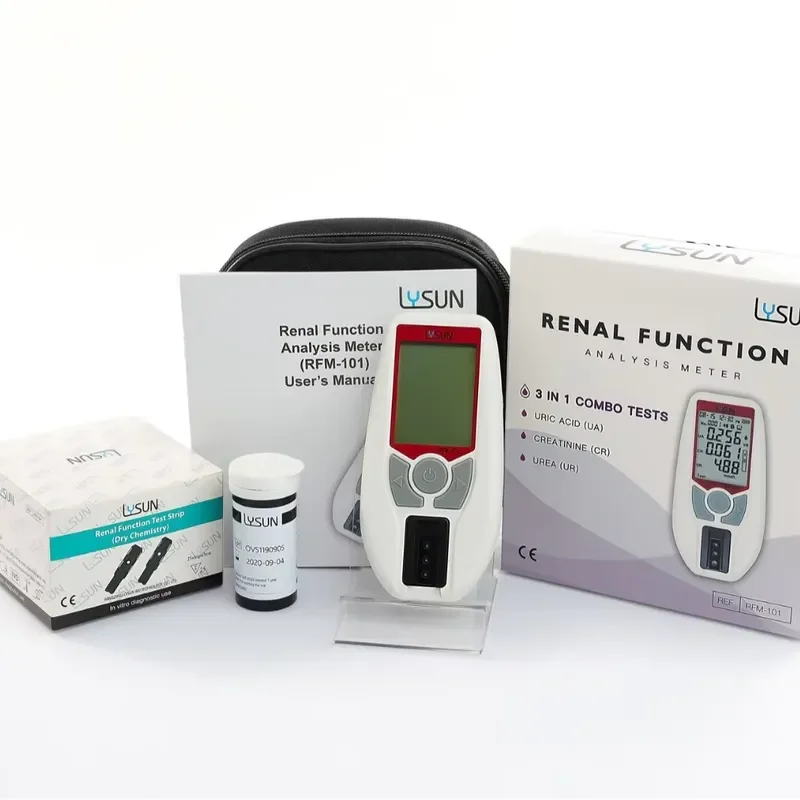 RCW Kidney Function Test Renal Function Meter Uric Acid+Creatinine+Urea 3 In1Test Analyzer with Lab Quality for Clinic Use