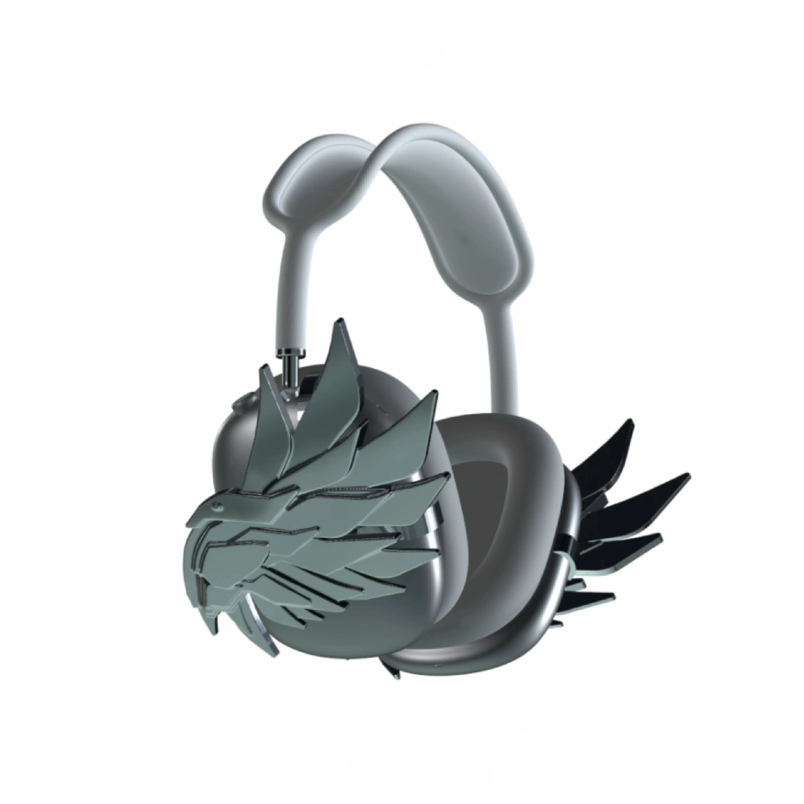 

Suitable for AirpodsMax mecha angel fashion accessories, headphone case protective cover