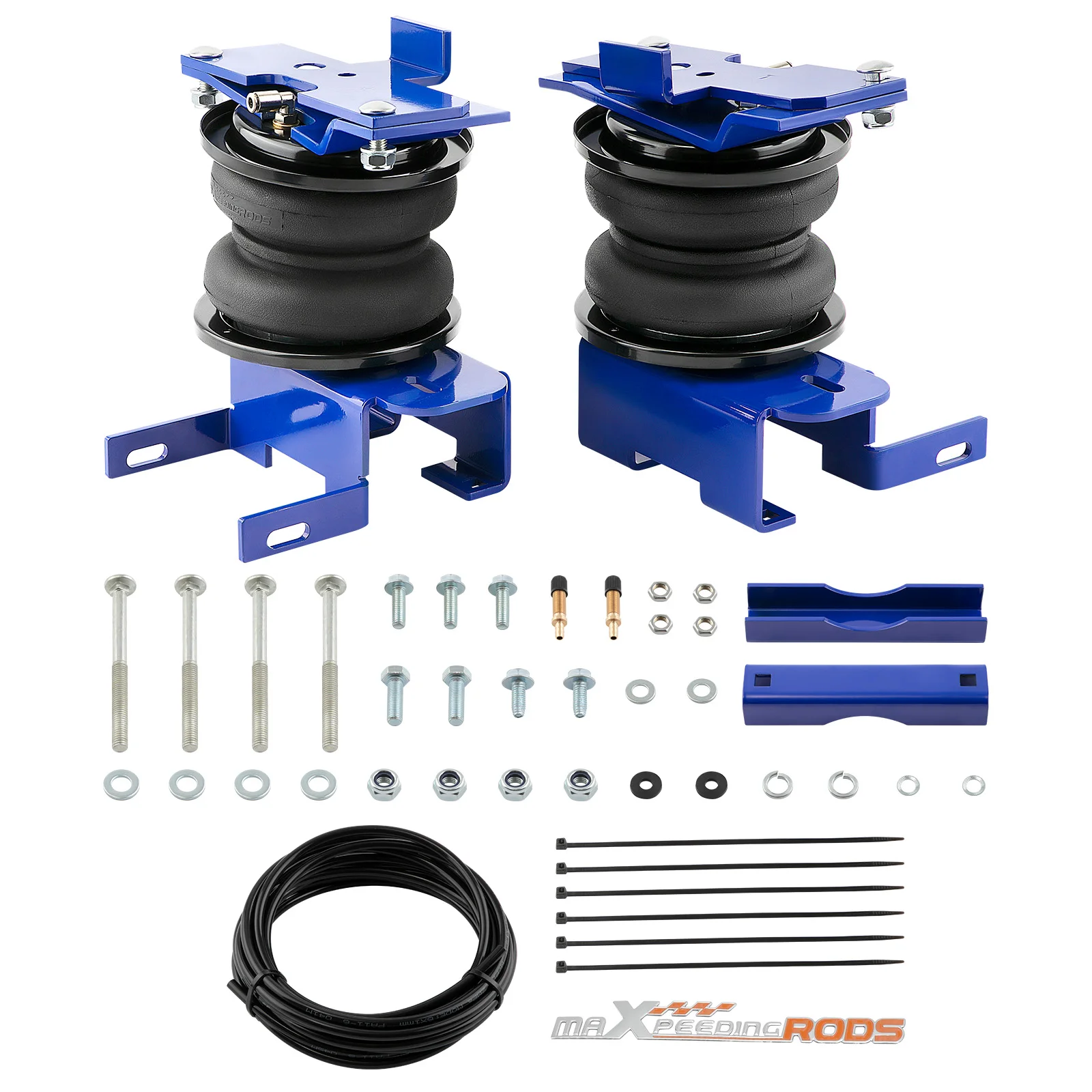 MaXpeedingrods Factory Rear Air Suspension Spring Double Bellow Bags Kit For Ford F-150 2015-2020 Up To 5000 LBS