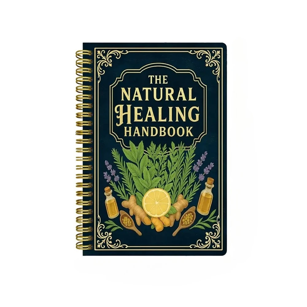 Natural Healing Guide Spiral Bound Herbal Book with Step-by-Step Recipes for Heart Health Blood Pressure and Focus Enhancement - Image 6