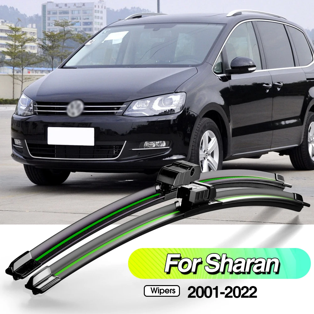 

For VW Sharan 7M 7N 2001-2022 2pcs Front Windshield Wiper Blades Windscreen Window Accessories 2002 2006 2007 2010 2015 2020