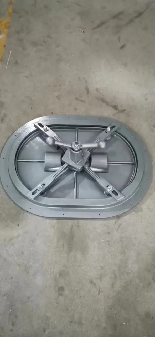 Escotilha de deck de alumínio marinho oval DOWIN