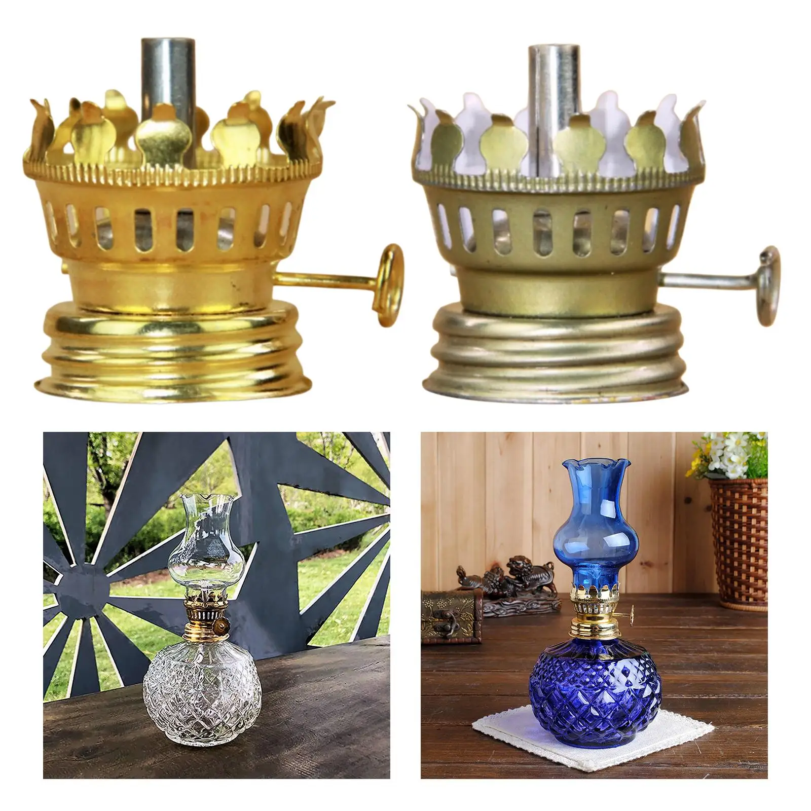 Oil Lamp Burner Indoor Use for Retro Style Oil Lamp Antique Lamp