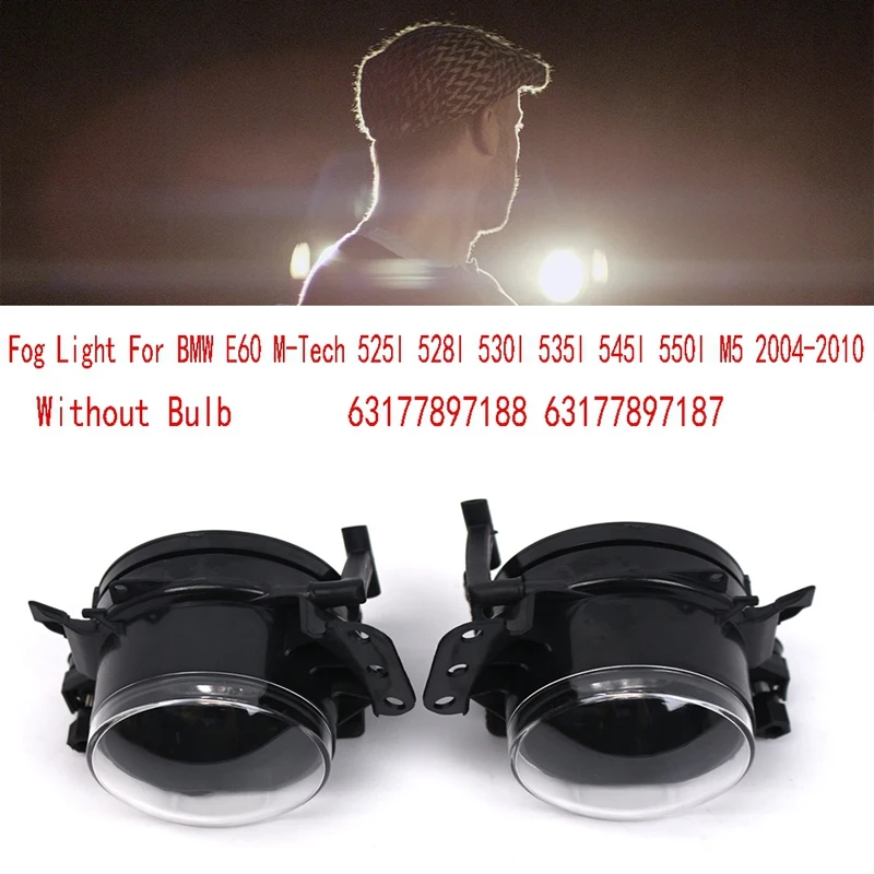 Front Fog Light Without Bulb Lamp Housing For BMW E60 M-Tech 525I 528I 530I 535I 545I 550I M5 2004-2010 63177897188