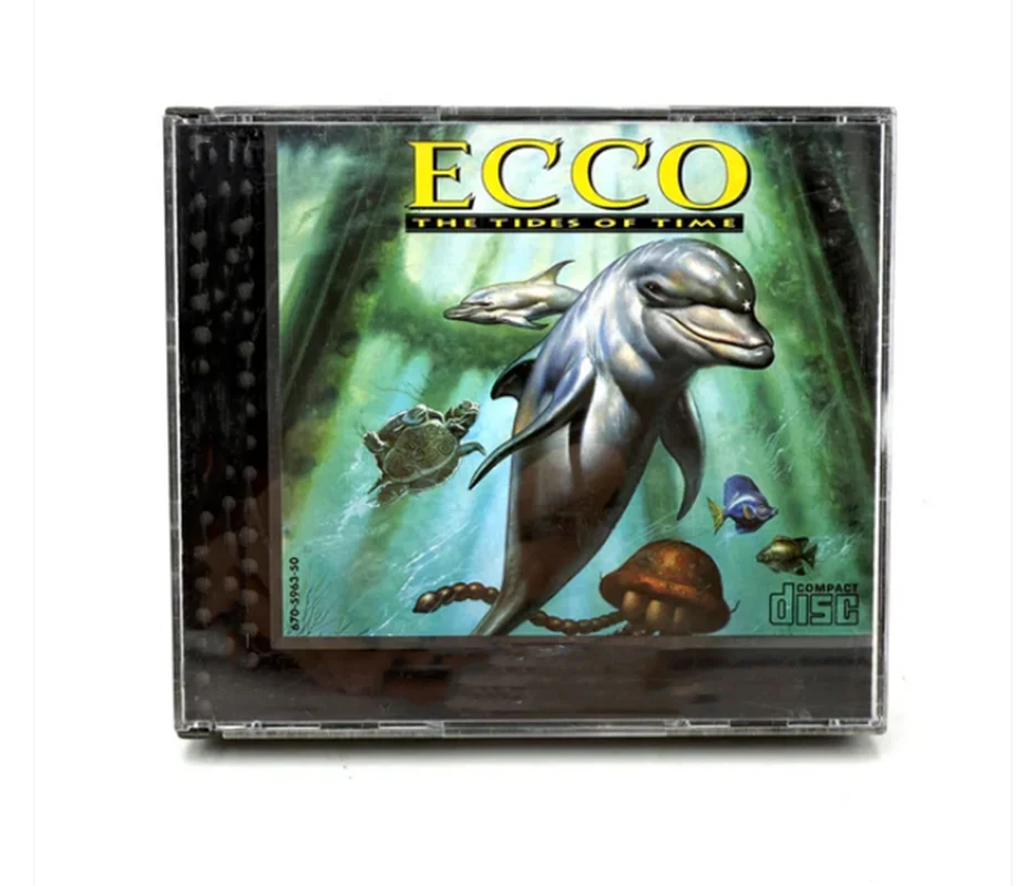 

Mega CD Копировать диск Ecco The Tides Of Time Game Разблокировка консоли Megasega Ретро Оптический драйвер Детали машин для видеоигр в стиле ретро
