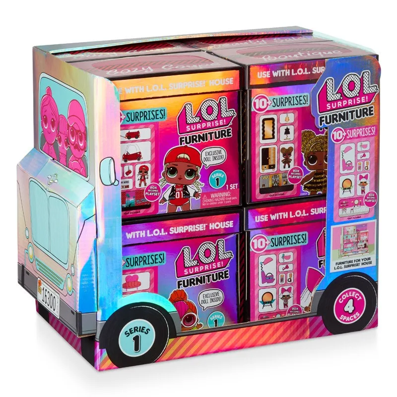 Genuine L.O.L. SURPRISE! Series Dolls 2nd, 3rd, and 4th Generation Furniture Set for Girls Playing Home Scene Toys and Gifts