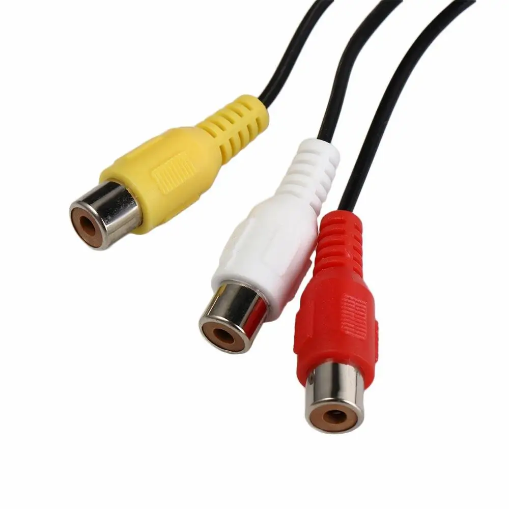 Durale 3 RCA Female RCA Cable 20cm Stereo 3.5mm Cable 3.5mm to Cable for High-Performance