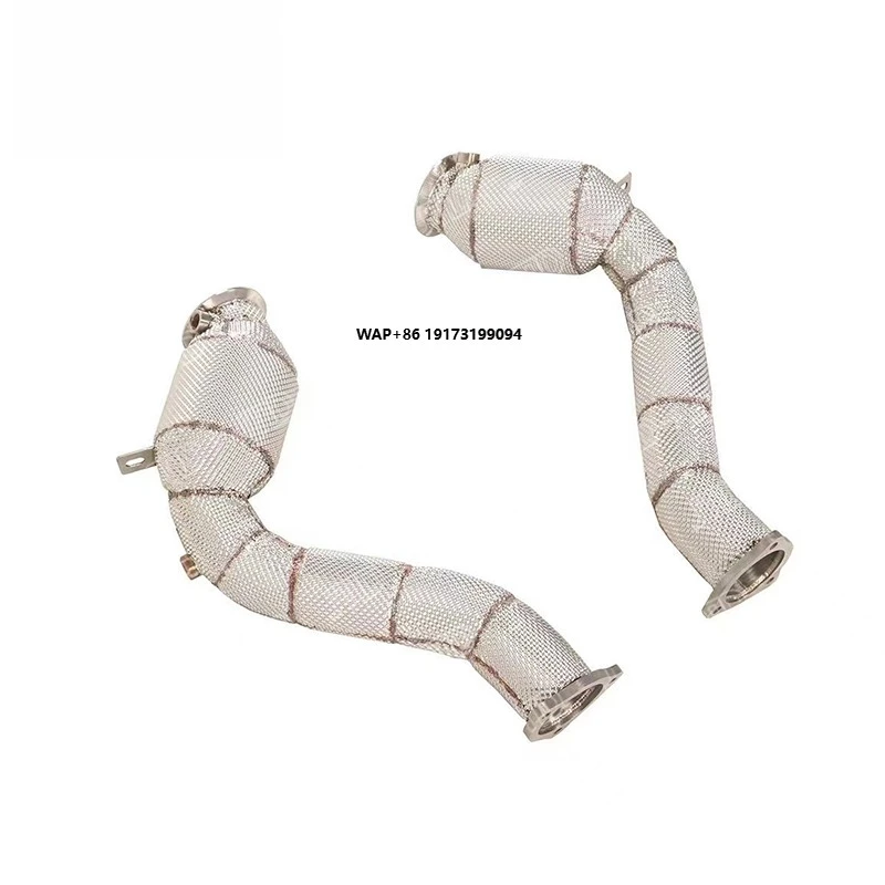 

Нержавеющая стальная труба для отвода газов с теплозащитным экраном для S 3.6L V6 Turbo: улучшает поток выхлопных газов и звук