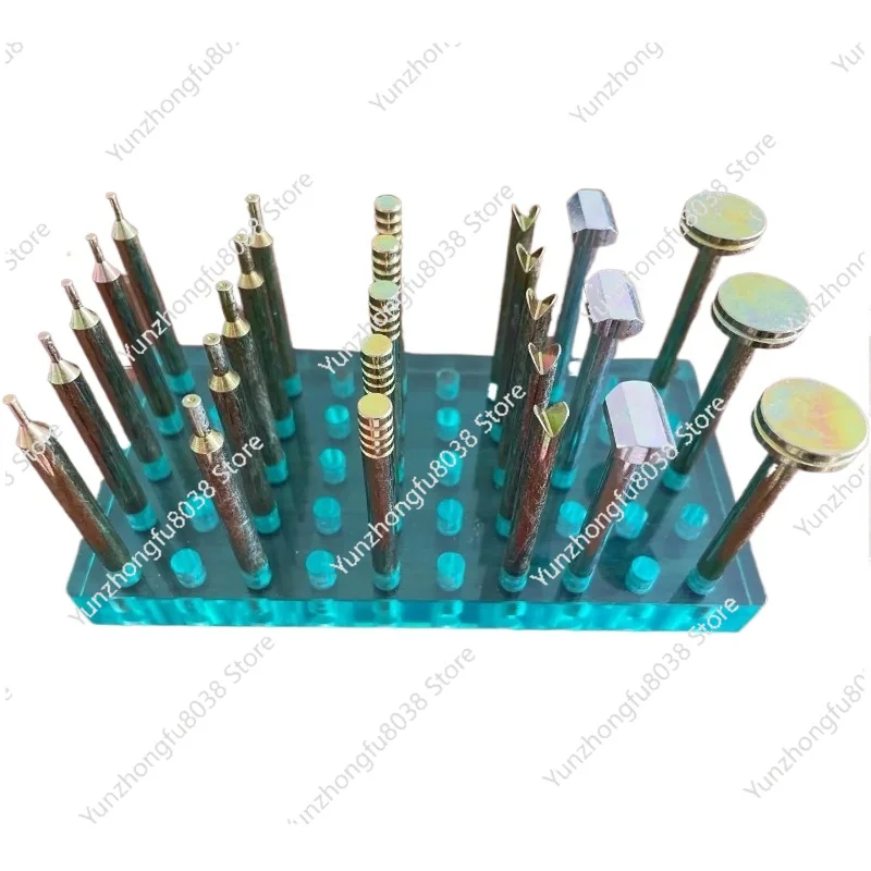 

26-piece high-precision gemstone measuring stick set 6mm diameter 65mm length 65mm gemstone facet grinding tool