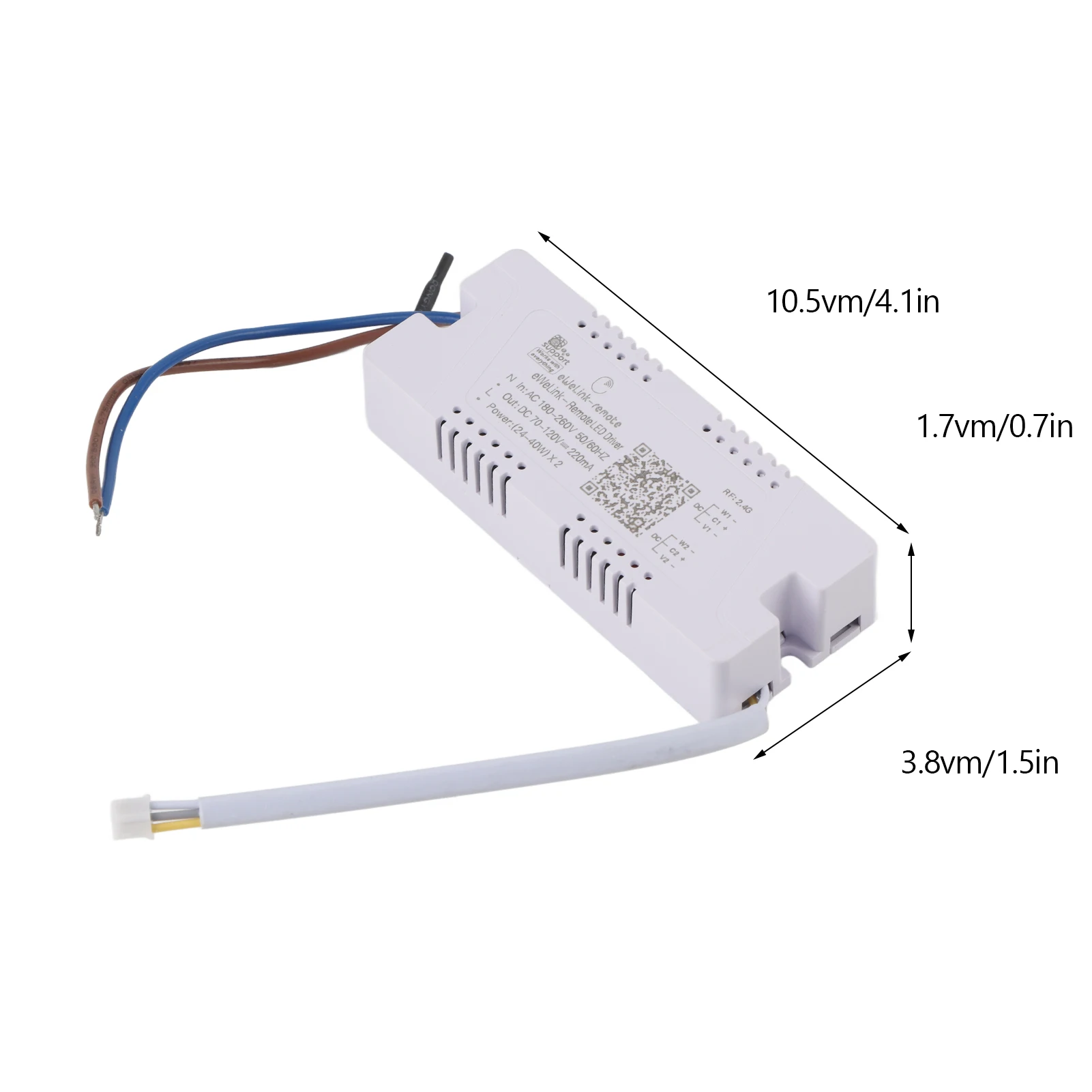 LED Driver Dimming Controller Voice Control APP Remote Control 2.4G Intelligent Driver AC180‑260V