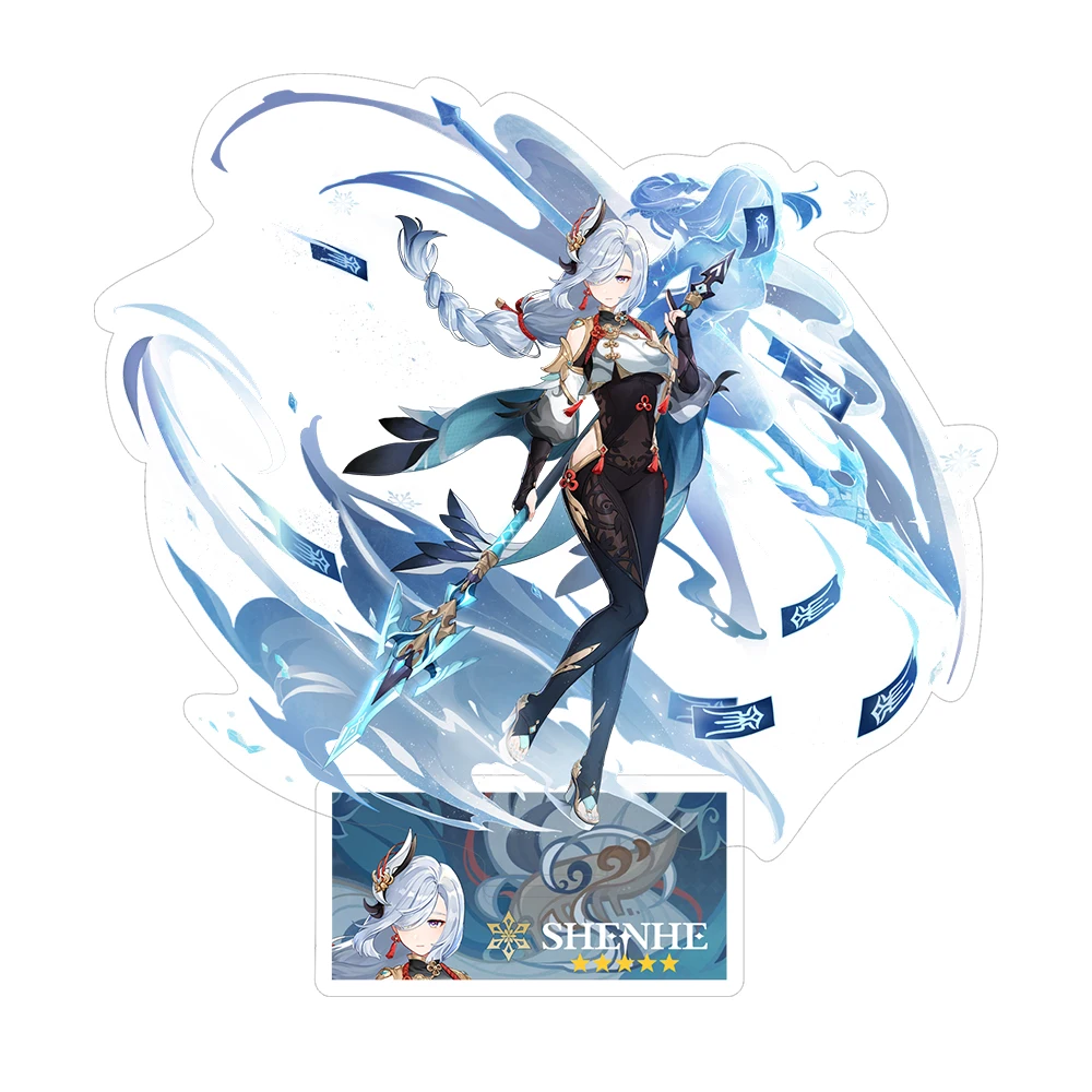Odette Nicole Columbina Arlecchino Anime Genshin Impact Acryl-Modell Furina Mavuika Sammlerstück Desktop-Dekoration Schlüsselanhänger Geschenk