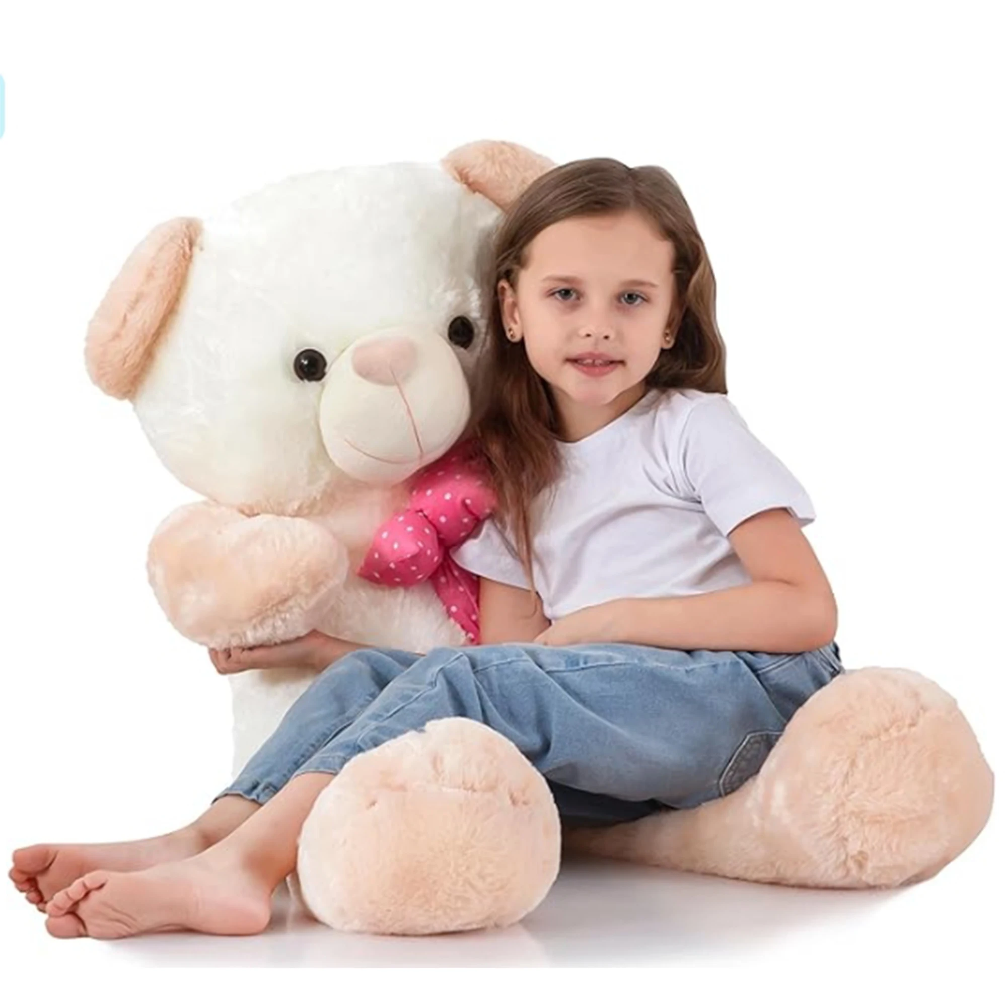 Big Teddy Bear 4 Feet Jumbo Stuffed Animals,Giant Stuffed Teddy Bear Plush Toy,Birthday,Christmas,Valentine's Day 47 Inch