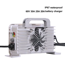 72V 30A IP67 waterproof 25A 20A 84V 25A 88.2V Charger 87.6v 25A Smart Charger for 72v 300Ah lifepo4 LTO lead acid lipo battery