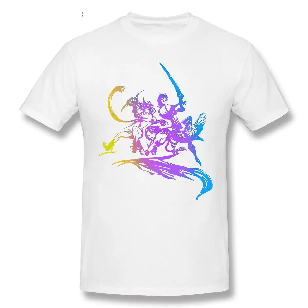 

Футболка мужская летняя белая хлопковая, топ с рисунком в стиле финальной Фэнтези, одежда для аниме на день рождения, 2021