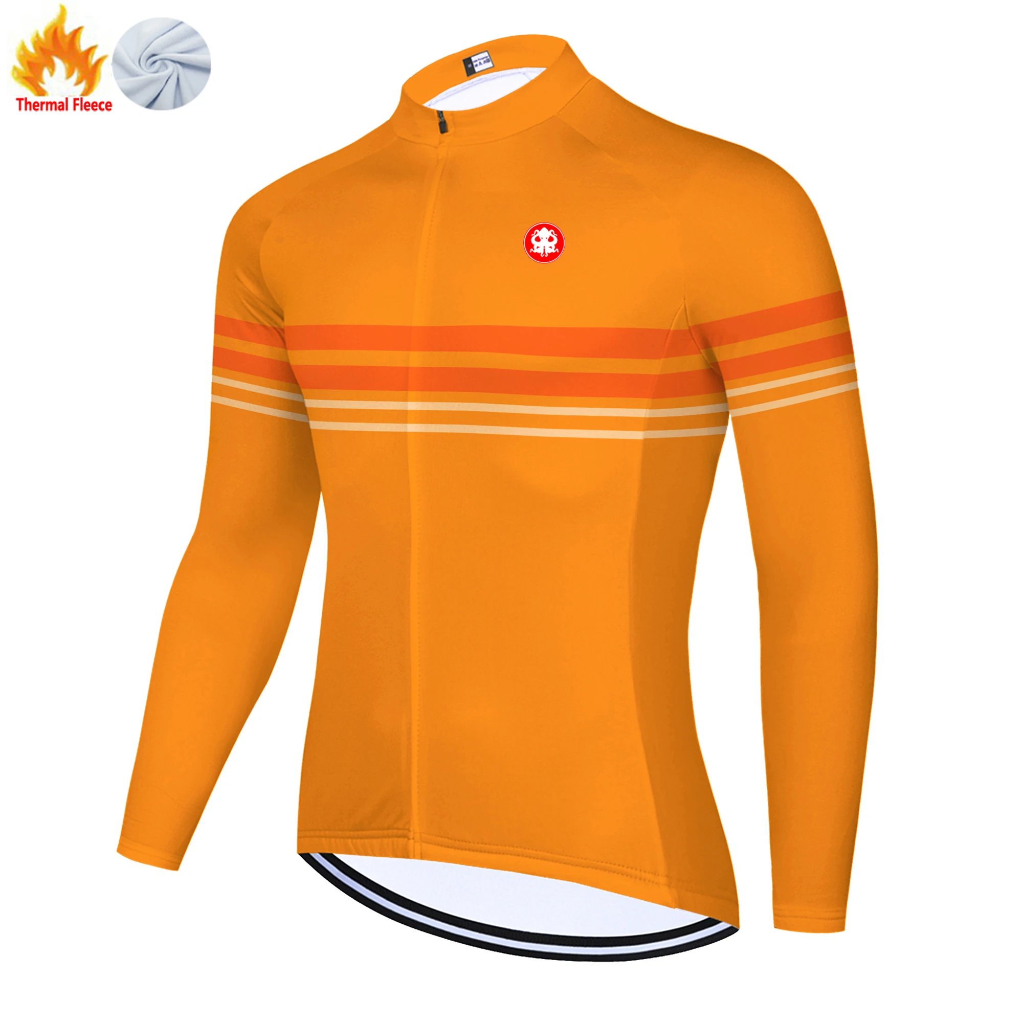 KRAKEN OCTOPUS team jersey winter fleece tricota ciclismo hombre mtb bike jersey tenue cyclisme homme maillot velo