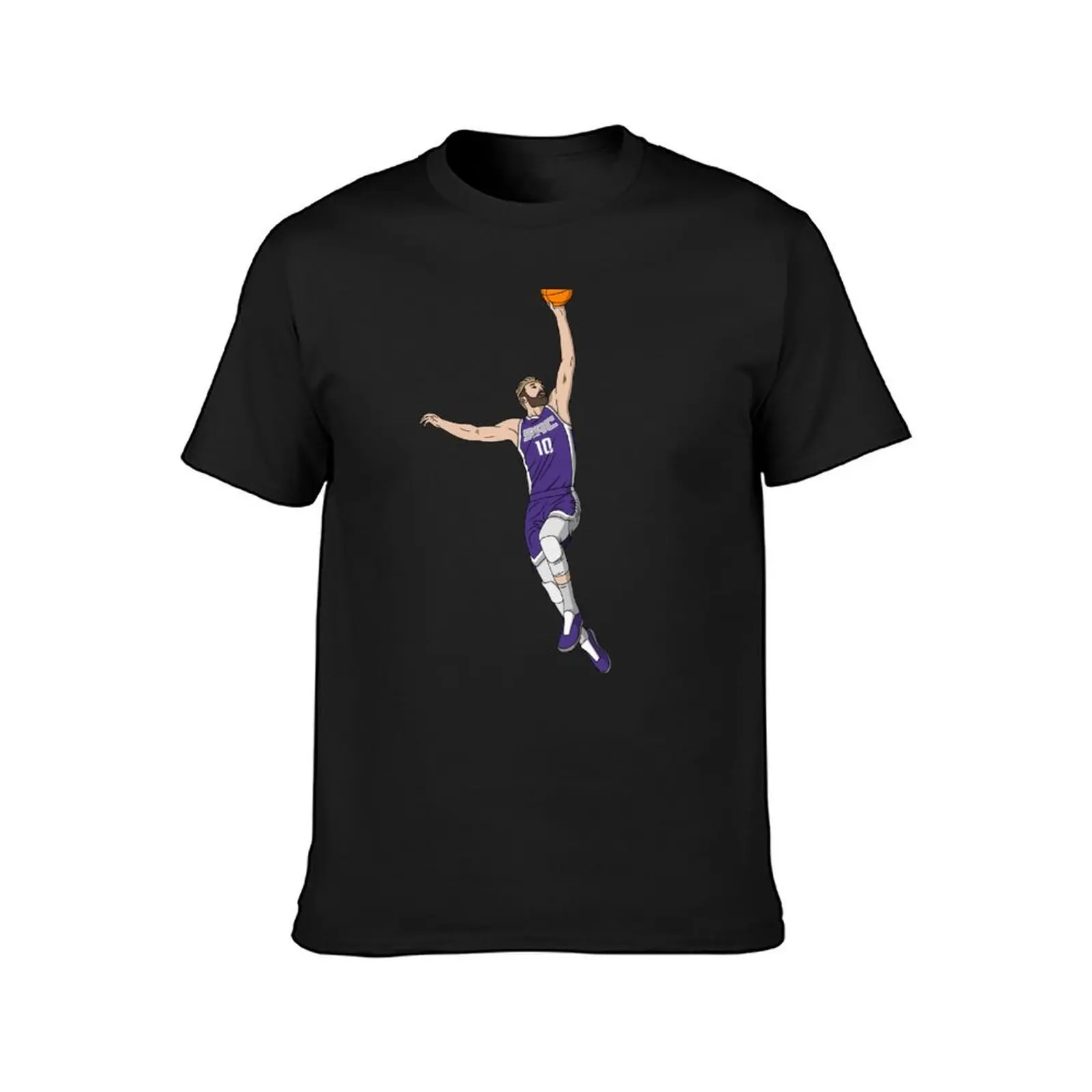 Domantas Sabonis - Sacramento Kings Basketball T-Shirt blacks customs quick-drying cute clothes men workout shirt