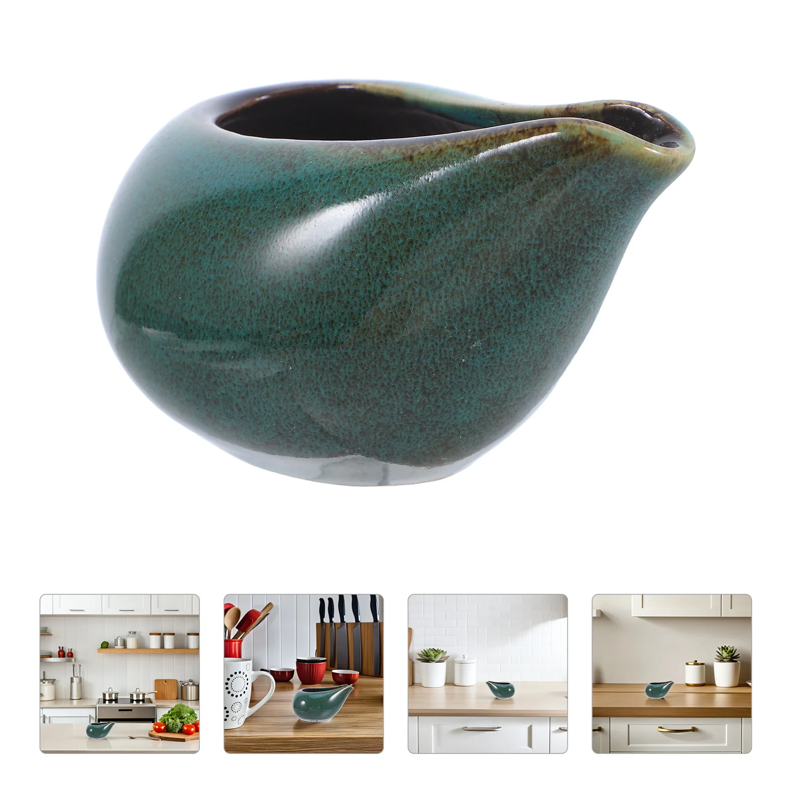 

100Ml Ceramic Sauce Dispenser Stylish Small Pitcher for Gravy Dressings Coffee Creamer Tea Milk Pourer Tableware Decor