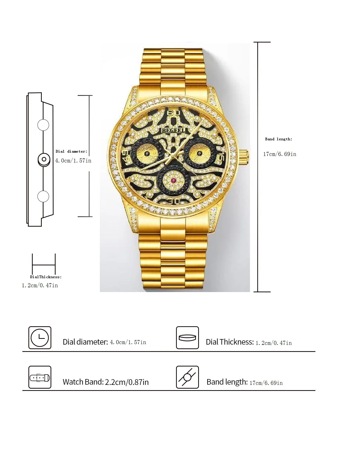 Мужские часы BEGEEL, механические часы, полностью автоматические механические часы, джентльменские механические часы, светящиеся мужские часы