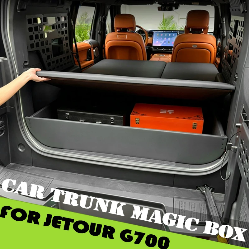 Car Trunk Magic Box Fit for JETOUR G700 2025 2026 Modified Car Multifunctional Storage Bed Tailgate Storage Box Accessories