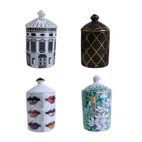 European Retro Ceramic Storage Jar Tea Coffee Bean Storage Bottle Home Cosmetics Jewelry Sundries Jar Containers Home Decoration