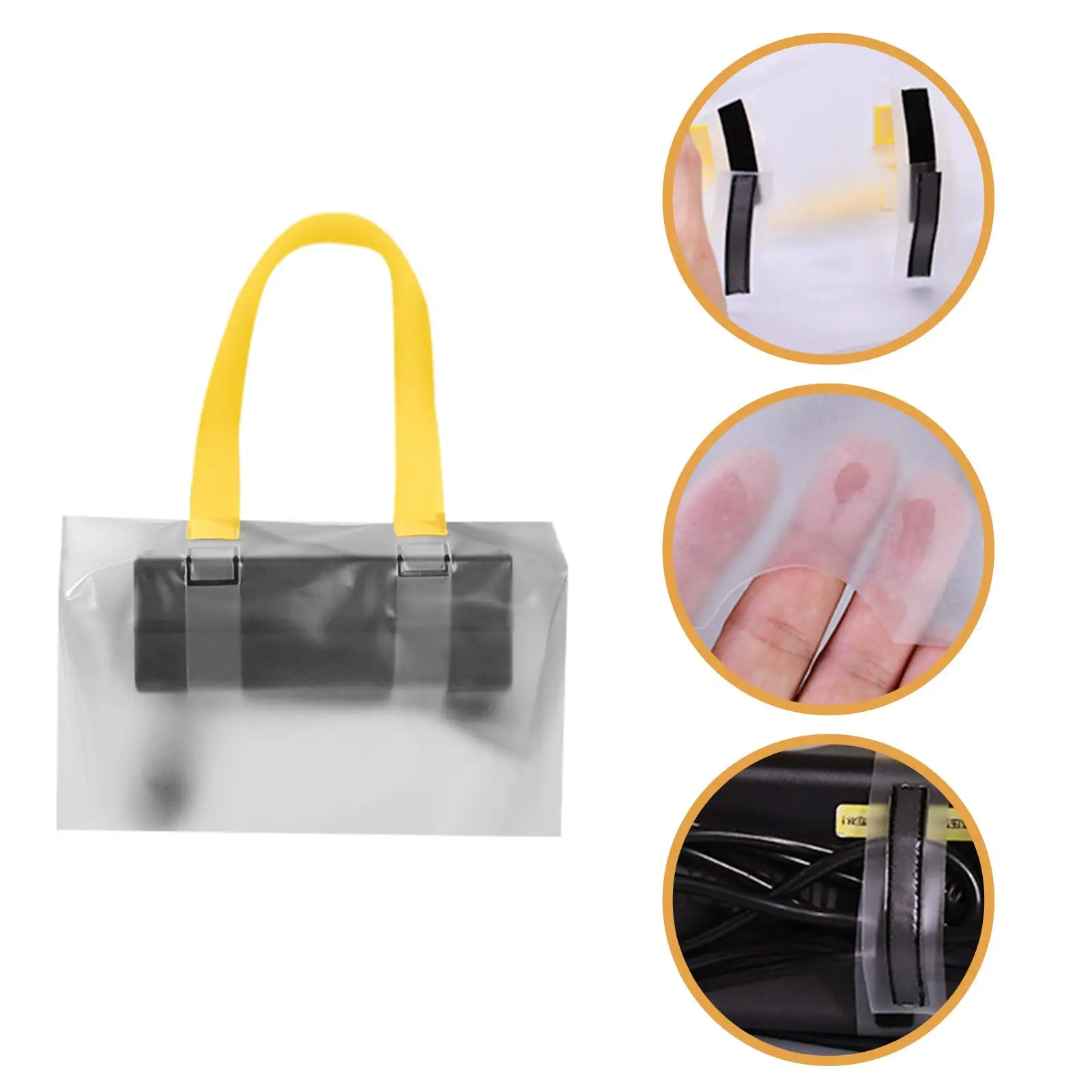 Bolsa impermeable para carga de motocicleta, organizador con apertura inferior grande, Protector a prueba de polvo de PVC, bolsa impermeable para carga de motocicleta