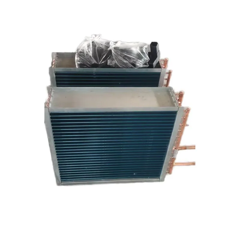 User-friendly 220V copper tube finned heat exchanger with 1-year warranty for refrigerants up to 80°C