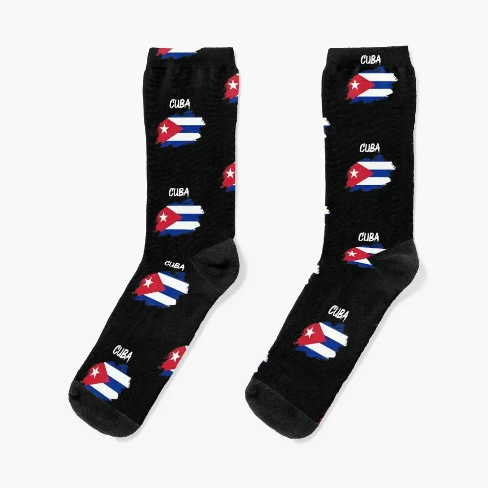 

Cuba Cuban flag flag Socks soccer anti-slip ankle retro luxury Women's Socks Men's