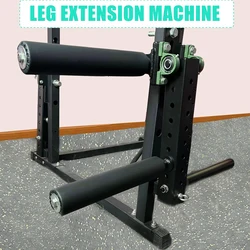 Power Rack Mounted Leg Extension and Curl Machine for Home Gym Equipment, Adjustable