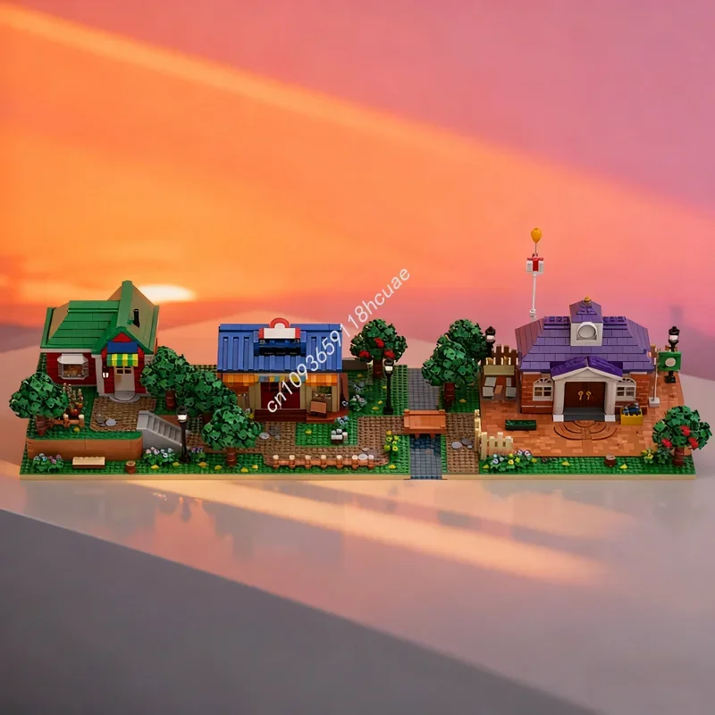 

6986pcs MOC Animal Crossing Collection Part I 4 Model Toy Building Blocks Architecture Idea Brick Christmas Gift Birthday