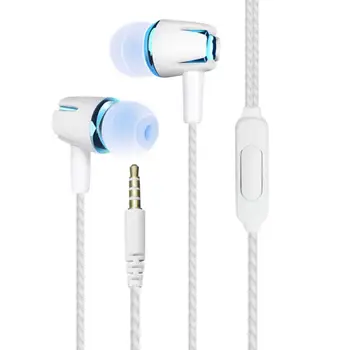 אוזניות מוזיקה איכותיות עם מראה אלגנטי, חומר Tpe, אוזניות ספורט עם מיקרופון, אוזניות מחוברות רכות