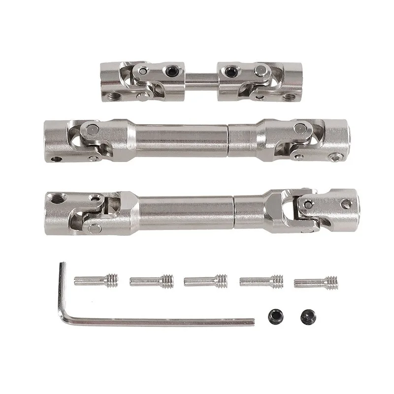 Eje de transmisión de acero metálico CVD para MN128 MN86 MN86S MN86K MN86KS MN G500 1/12 coche trepador de control remoto piezas de mejora