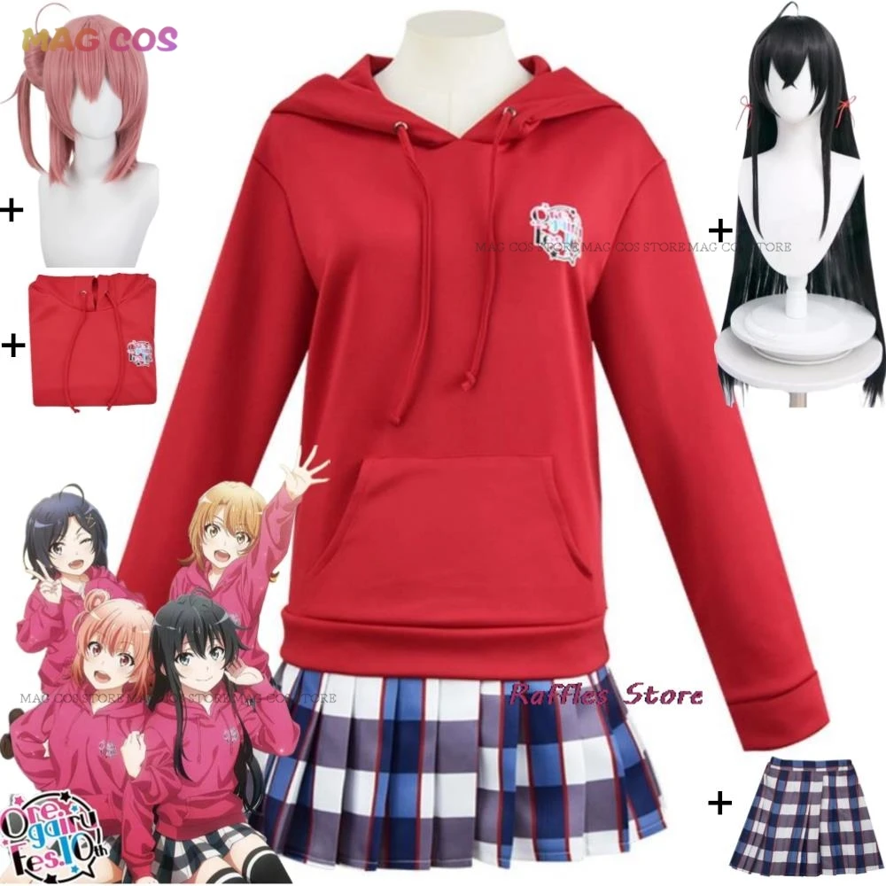 

Anime Yukinoshita Yukino Yuigahama Yui Hikigaya Komachi Isshiki Iroha My Teen Romantic Comedy SNAFU Cosplay Costume Wig Suit