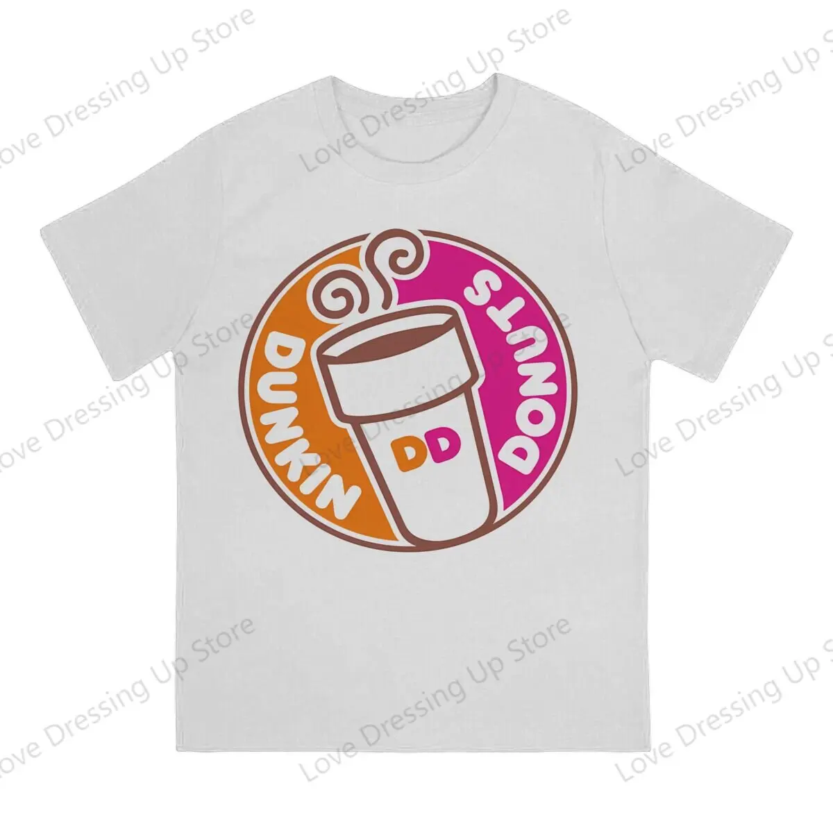 Dunkin Deeznuts 100%Pure Cotton Summer Men T-Shirt happiness dunkin' donuts sense Short sleeve Tshirts O-Neck Tee Funny Tops