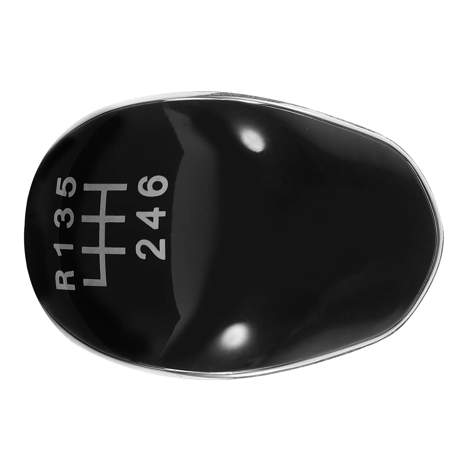 

6-Speed Gear Shift Knob Silver Manual Car Shifter Universal Plastic Easy Installation for Fiesta -Max
