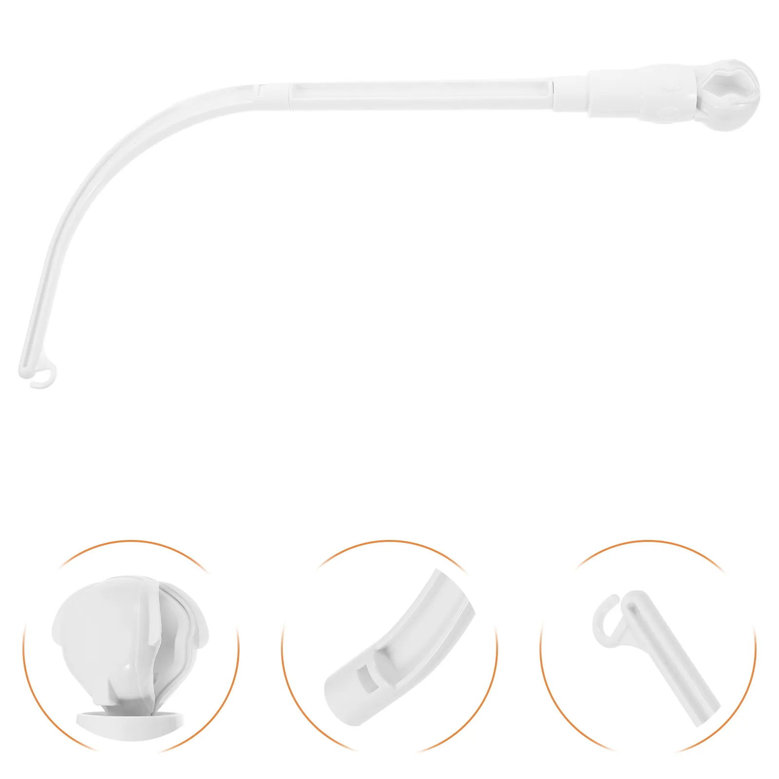 Baby Clip Holder Crib Mobile Arm Bracket Hanging Bed Nursery Organizer Multi-Use for Stroller Crib Accessories