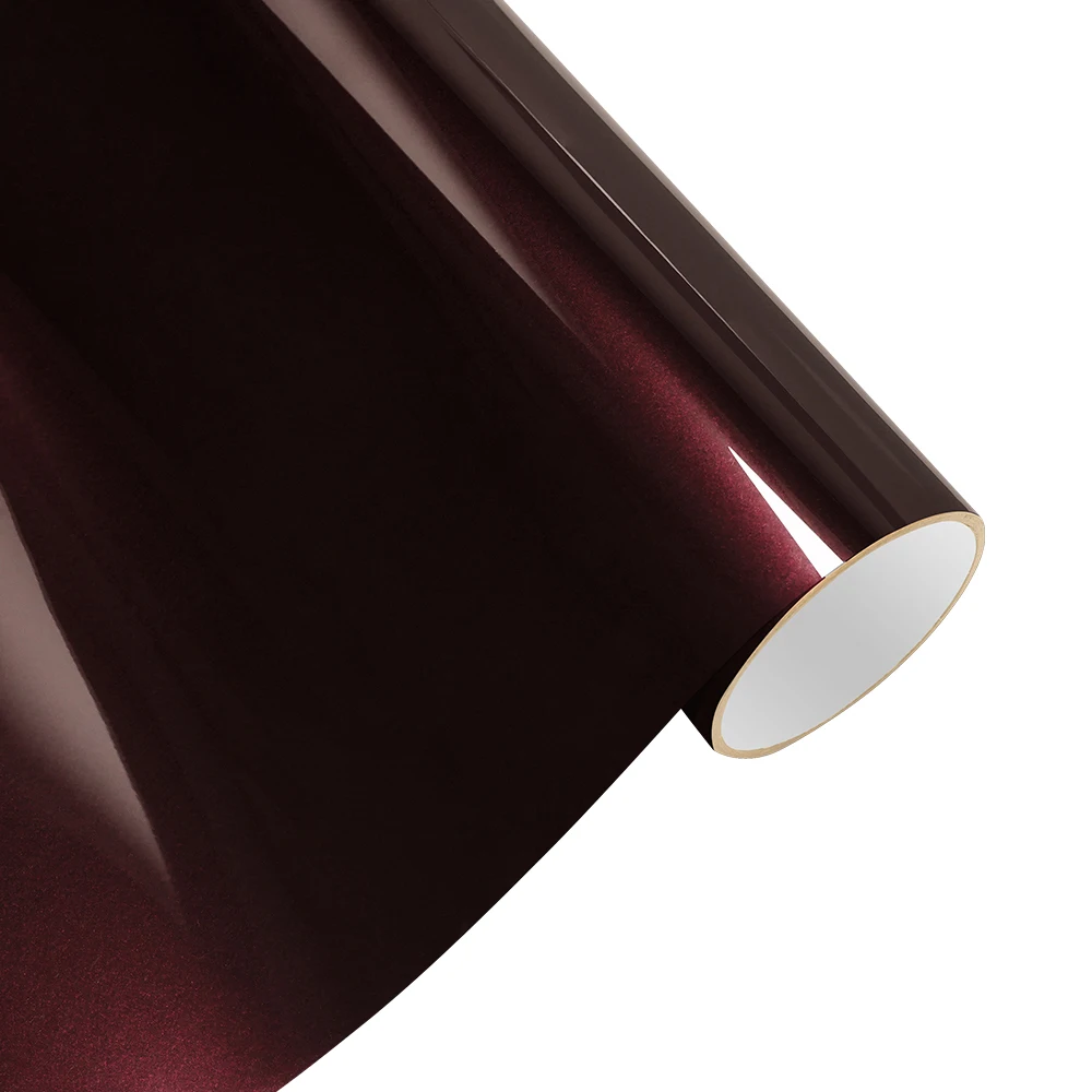 PET Metallische Schwarze Rosé Auto-Vinylfolie Selbstklebende Motorrad-Karosserie Farbwechsel-Dekorationsfolie Luftblasenfrei – Detail 3