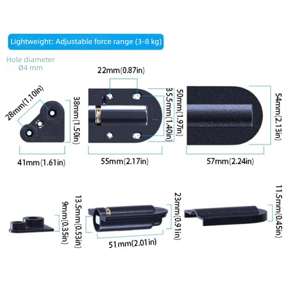 

Бесшумная демпфирующая петля для туалетного столика, регулируемая гидравлическая, высокопроизводительная, откидная, из сплава, с регулируемой амортизацией