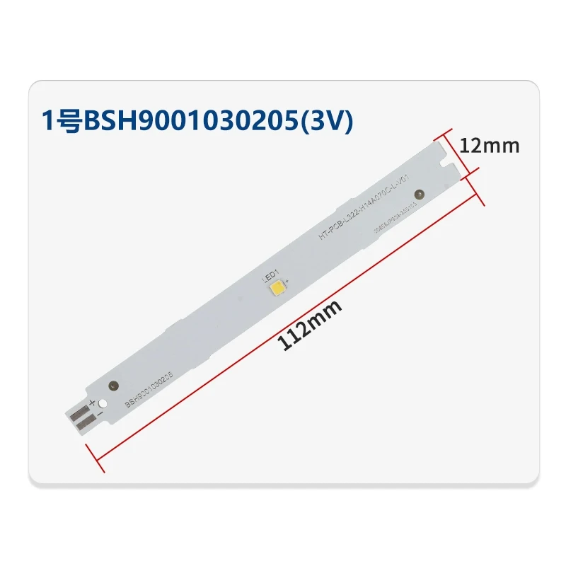 Imagem -03 - Tira Led para Geladeira Siemens Bosch Peças de Iluminação Bsh 9001030205 3v 6v 1pc