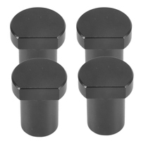 ABIY 4Pcs Aluminum Alloy Bench Dog Clamp For T-Track Woodworking Workbench Positioning Planer Plug Fits Dog Hole