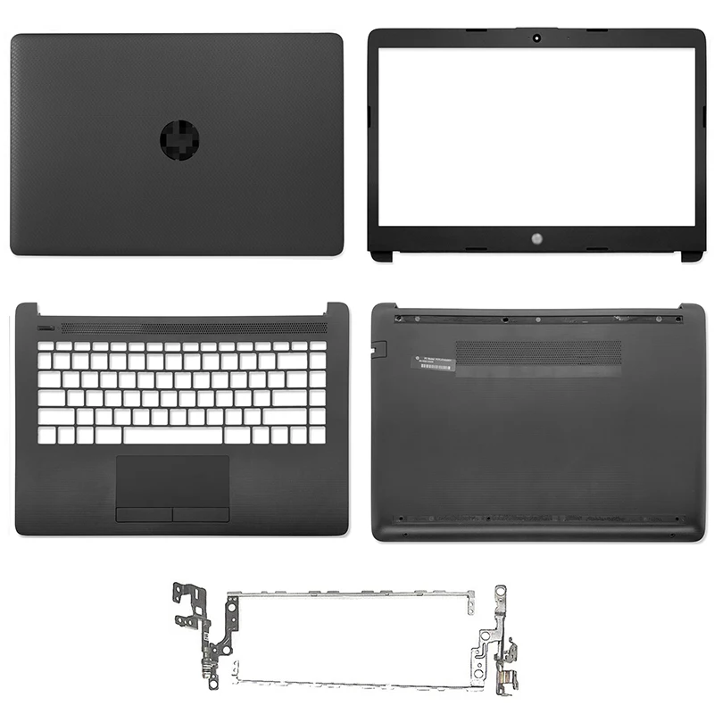 

For HP 14-CK 14-CM 14-DG G7 240 245 246 Series LCD Back Cover Front Bezel Hinges Palmrst Bottom Case L44056-001 L23491-001 Black