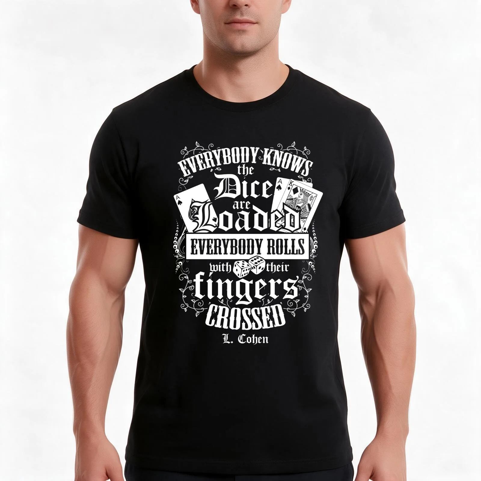 Everybody Knows Ver.2 T-Shirt, Summer Casual Cotton Tee, Oversized Streetwear Tops, Vintage Graphic Print, Unisex Men Women