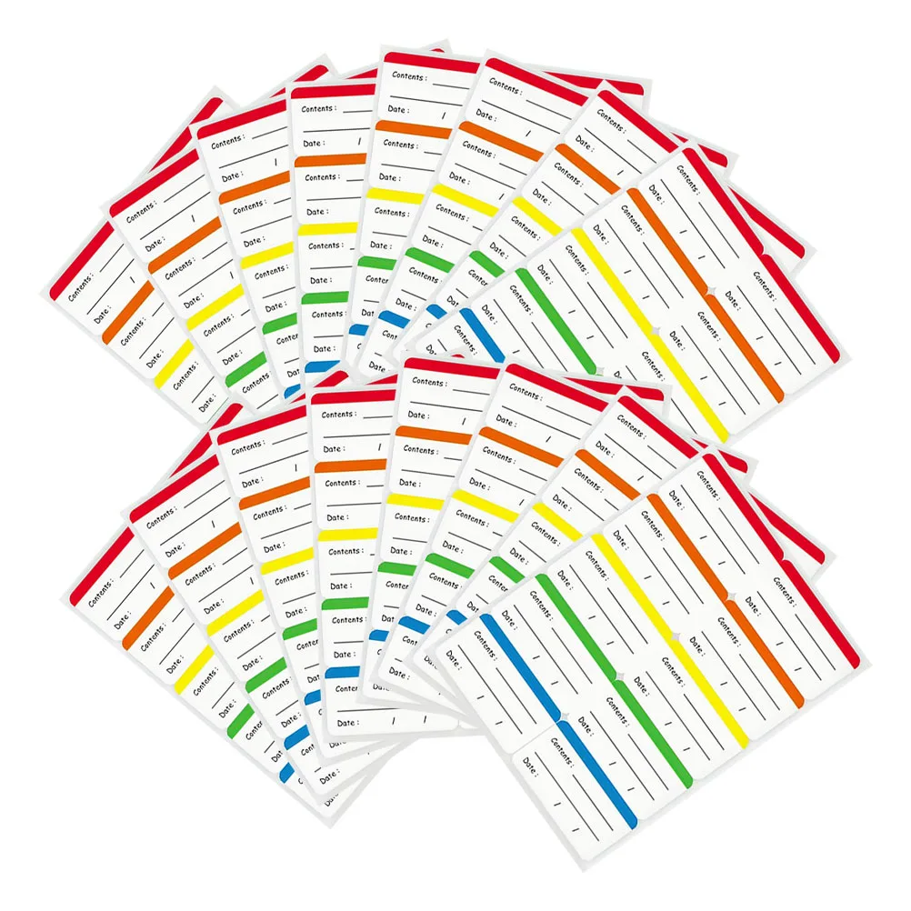 300 قطعة من ملصقات تخزين الطعام القابلة للكتابة، ملصقات تاريخ الطعام، لاصقة قابلة للإزالة، ملصقات ثلاجة المطبخ، ملصقات المطبخ
